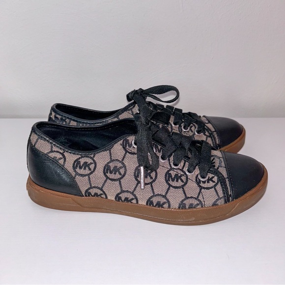 Michael Kors Logo Sneakers Black and Brown. - Picture 7 of 11